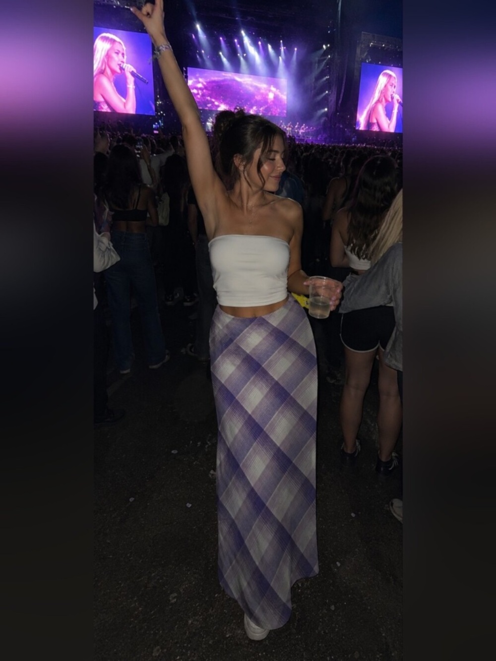 Urban Outfitters Janelle Midi Skirt -Purple